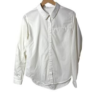 Lululemon Full Day Ahead Button Down Shirt Long Sleeve White Size 8